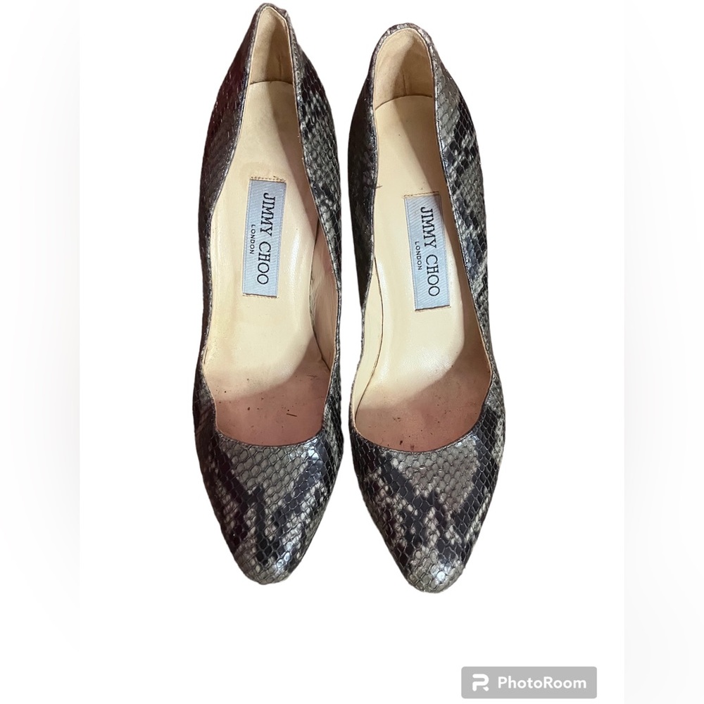 Vintage Jimmy Choo Snake skin heels